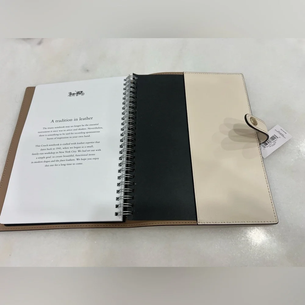 Coach Notebook & Pencil case in Chalk / White - Picture 7 of 15